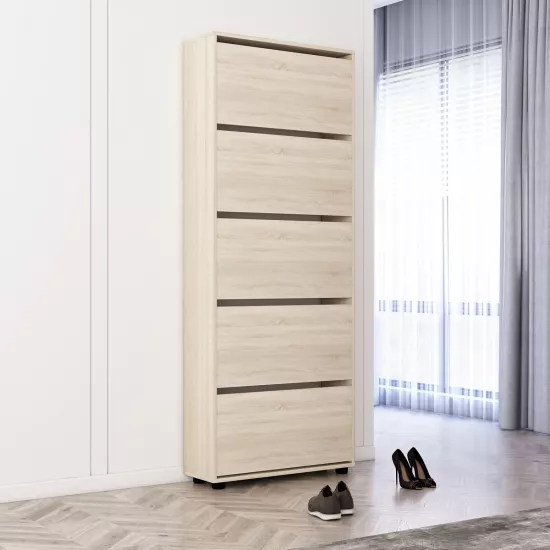 Pantofar Mobildor Leo 60 (60x27x203H), Sonoma