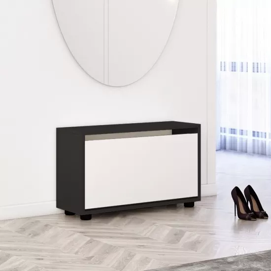 Pantofar Mobildor Leo, 70x27x47 см, Anthracite/White