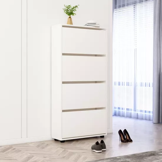 Pantofar Mobildor Leo 80 (80x27x164H), White