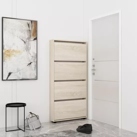 Обувница Mobildor Leo Slim 60 (60x16x164H), Sonoma