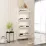 Pantofar Mobildor Leo Slim, 80x16x125 см, Sonoma/White