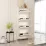 Pantofar Mobildor Leo Slim, 80x16x164 см, Sonoma/White