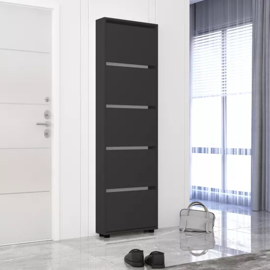 Pantofar Mobildor Leo Slim 80 (80x16x203H), Anthracite
