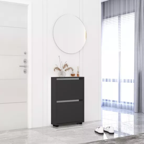 Pantofar Mobildor Leo Slim, 90x16x86 см, Anthracite