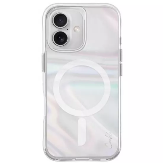 Husă Uniq Coehl with Magclick Charging Savon pentru iPhone 16, Bubble Prism
