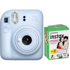 Aparat foto instant Fujifilm Instax Mini 12 Pastel Blue, Film Mini 2x10