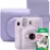 Aparat foto instant Fujifilm Instax Mini 12 Lilac Purple, husa, album foto si film 1x10