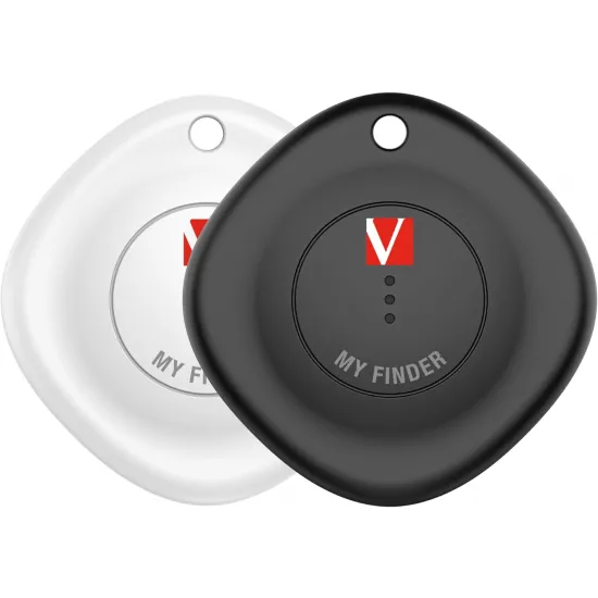 Dispozitiv inteligent de localizare Verbatim My Finder Bluetooth Tracker 2 Pack, Black/White