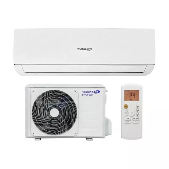 Aparat de aer condiționat NordStar Inverter 25 R32 Wi-Fi,, 9000 BTU, pana la 25 m², White