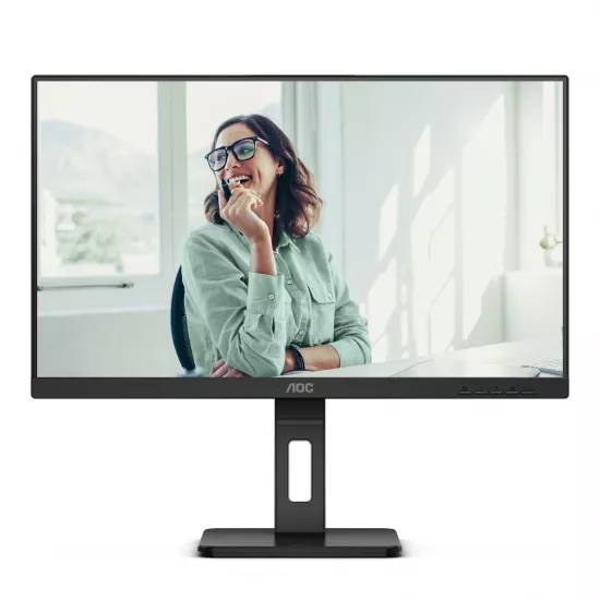 27.0" AOC IPS LED Q27P3CV Black (4ms, 1000:1, 350cd, 2560x1440, 178°/178°, 2 x HDMI, DisplayPort in/out, USB-C (Video, Data, Power), LAN (RJ-45), USB Hub: 4 x USB3.2, Adaptive Sync (VRR), Speakers 2 x 5W, Audio Line-out, Height Ad...