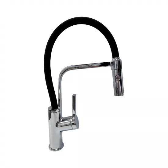 Baterie bucătărie Sandonna Andra Crom/Negru (VOR58867)