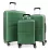 Комплект чемоданов CCS 5239 Set, Metalic Green