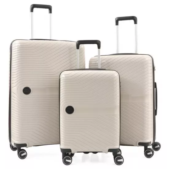 Комплект чемоданов CCS 5239 Set, White/Antracite