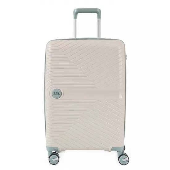 Valiză CCS 5239 S, White/Blue