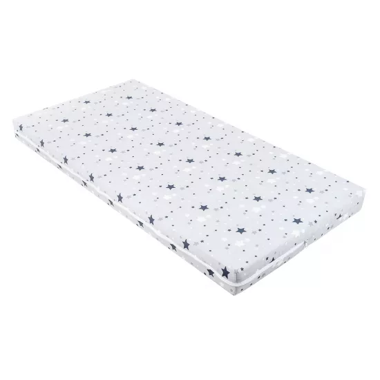 Saltea pentru copii Kikka Boo Fantasia Plus, 60x120x8 cm, Stars Grey