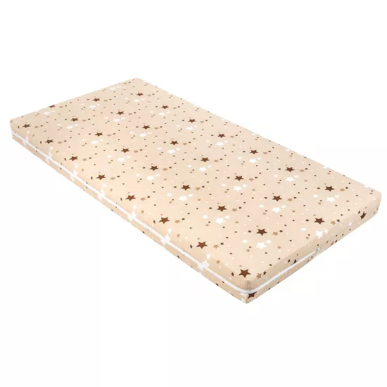 Saltea pentru copii Kikka Boo Fantasia Plus, 60x120x6 cm, Stars Beige