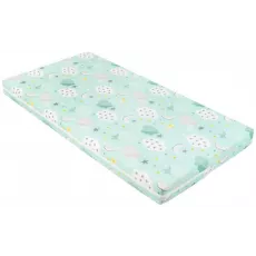 Saltea pentru copii Kikka Boo Fantasia Plus, 60x120x8 cm, Clouds Mint Saltea pentru copii Kikka Boo Fantasia Plus, 60x120x8 cm, Clouds Mint