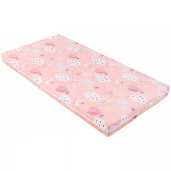 Saltea pentru copii Kikka Boo Fantasia Plus, 60x120x6 cm, Clouds Peach