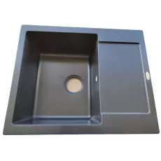 Мойка кухонная Tornado Sofia 620х500 мм, Obsidian