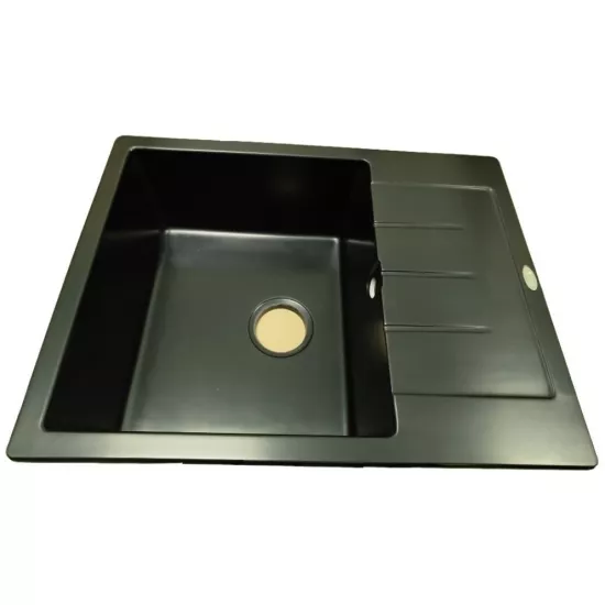 Chiuvetă de bucătărie Tornado Eva 640х493 mm, Negru