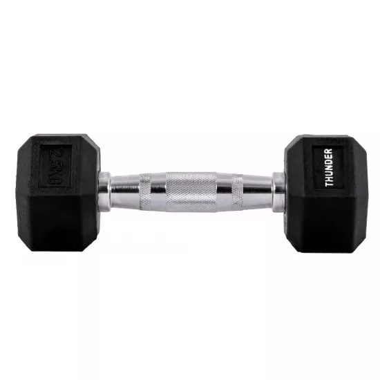 Halteră Thunder Hexagonal Dumbbells (15 kg)