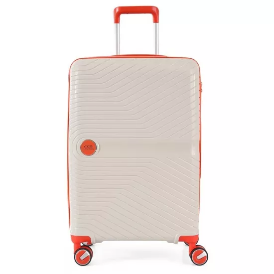 Чемодан CCS 5239 S, White/Orange