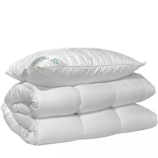 Set Plapuma + 1 pernă Relaxe Home Aloe Vera, 145x210 cm