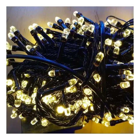 Luminite de Craciun Crystal AC217, 100LED, alb-cald, 8 m