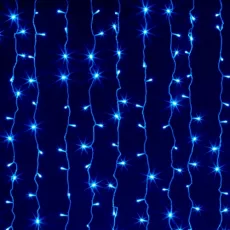 Гирлянда световая Штора 9344, 192LED, синий, 3x1.9 м Гирлянда световая Штора 9344, 192LED, синий, 3x1.9 м