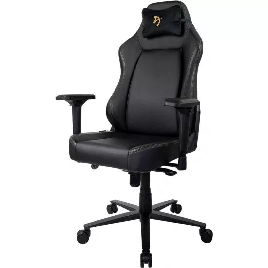 Fotoliu de gaming Arozzi Primo PU PRIMO-PU-GD, Black/Gold