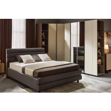 Спальный гарнитур Ambianta Kosmo с кроватью 1.8m, Gray/Catania/Fungo