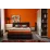 Set dormitor Ambianta Kosmo cu pat 1.6m, Black/Catania/Fungo