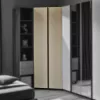 Шкаф угловой Ambianta Kosmo (109x109x224 см) двери ДСП, Catania/Fungo