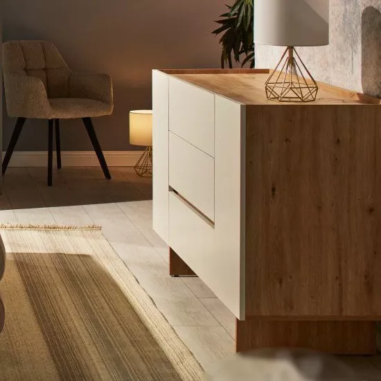 Comodă Ambianta Kosmo (150 cm), Artisan/Crem