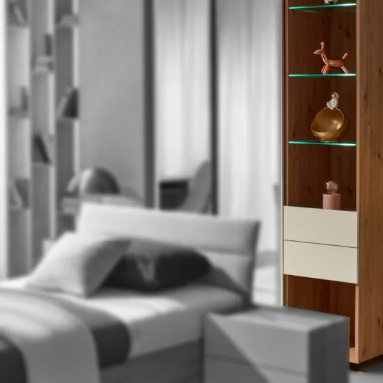 Penal Ambianta Kosmo (40 cm) polite sticla, Artisan/Crem