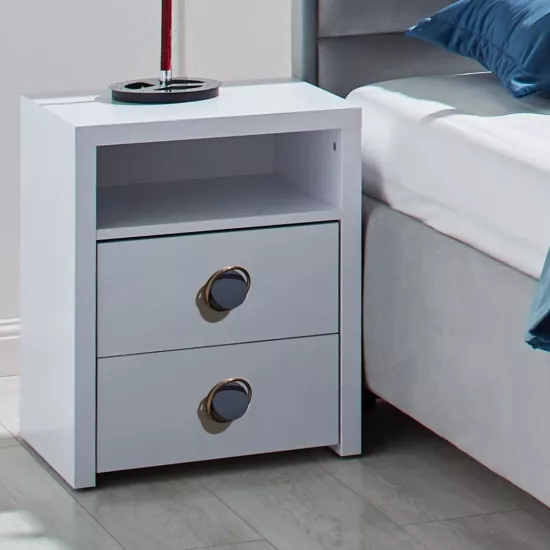 Noptieră Ambianta Universal (45,4 cm), alb