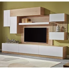 Living Ambianta Palermo fara dulap (260 cm), Alb/Bardolino