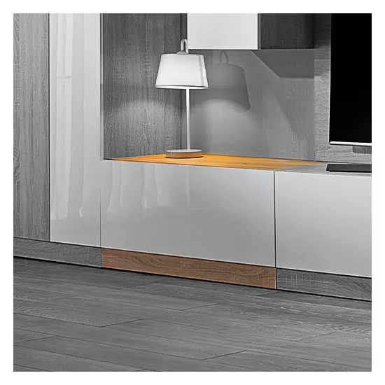 Comoda TV Ambianta Palermo (100 cm), Alb/Bardolino
