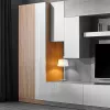 Dulap Ambianta Palermo (85x45x200 cm), Alb/Bardolino