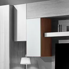 Corp suspendat Ambianta Palermo vertical, 40x35x77 cm, Alb/Bardolino Corp suspendat Ambianta Palermo vertical, 40x35x77 cm, Alb/Bardolino