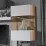 Corp suspendat Ambianta Palermo vertical sticla, 60x34,8x98 cm, Alb/Bardolino