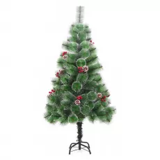 Brad artificial ZJA360452 pin verde cu conuri si decoratiuni, 180 cm Brad artificial ZJA360452 pin verde cu conuri si decoratiuni, 180 cm