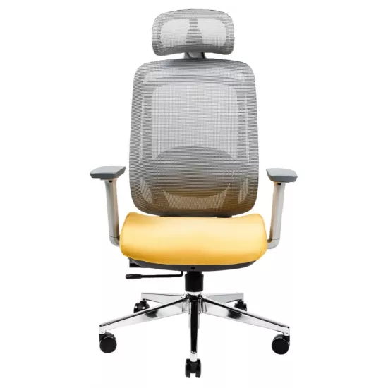 Fotoliu de birou Custo Florence, Gray/Yellow