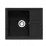 Chiuvetă de bucătărie SanDonna Alina,590х500х200 mm, Negru Metalic (VOR58910)