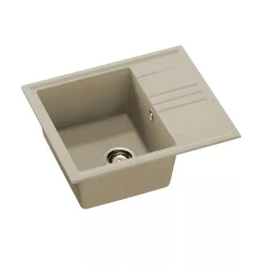 Chiuvetă de bucătărie SanDonna Alina,590х500х200 mm, Bej Nisip (VOR58913)
