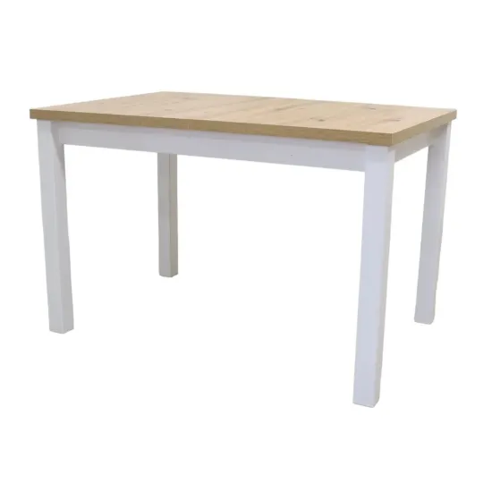Стол обеденный Drewmix Max 5, 120x80 см раскладной, Artisan/White
