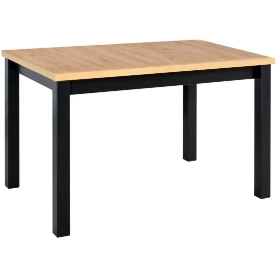 Masă pentru bucătărie Drewmix Max 5, 120x80 cm extensibilă, Artisan/Black