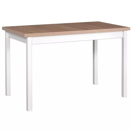 Masă pentru bucătărie Drewmix Max 10 (70x120/160) extensibilă, Sonoma/White