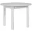 Masă pentru bucătărie Drewmix Poli 4, Ø100 cm extensibilă, White