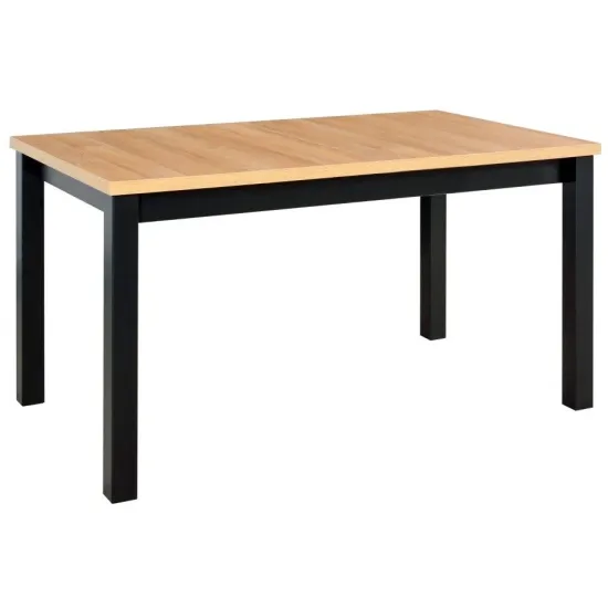 Masă pentru bucătărie Drewmix Modena 1, 140x80 cm extensibil, Artisan/Black